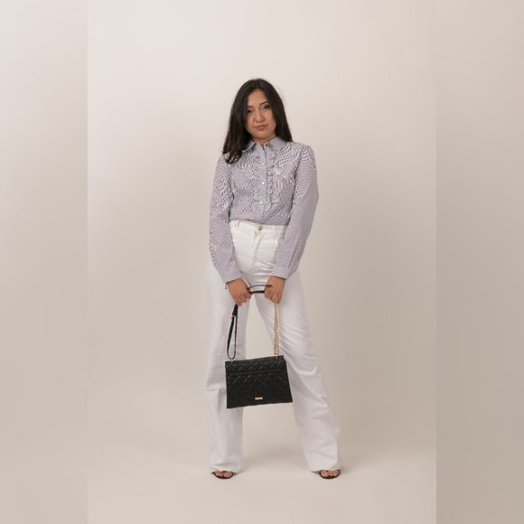 Mulberry  Black & White Long Sleeve Blouse - Picture 5 of 5